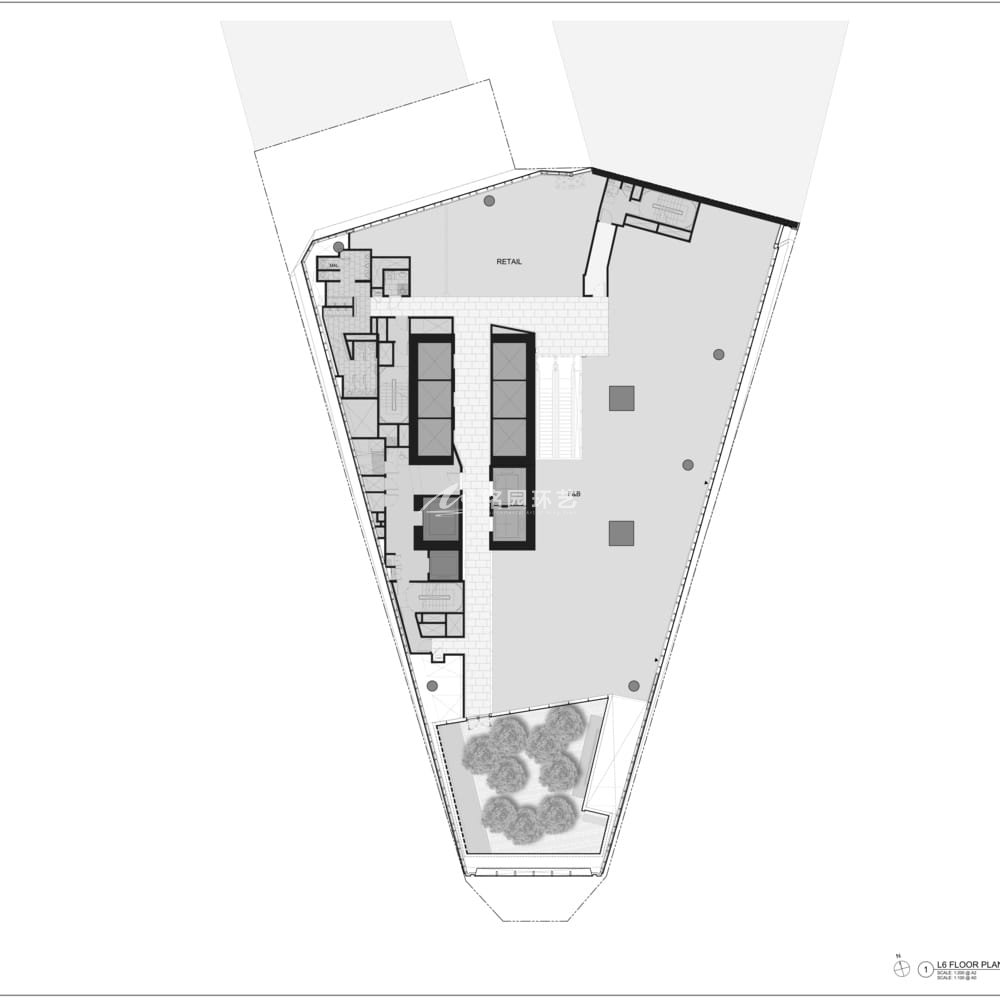 新加坡罗敏申路18号大楼，架空花园丨KPF